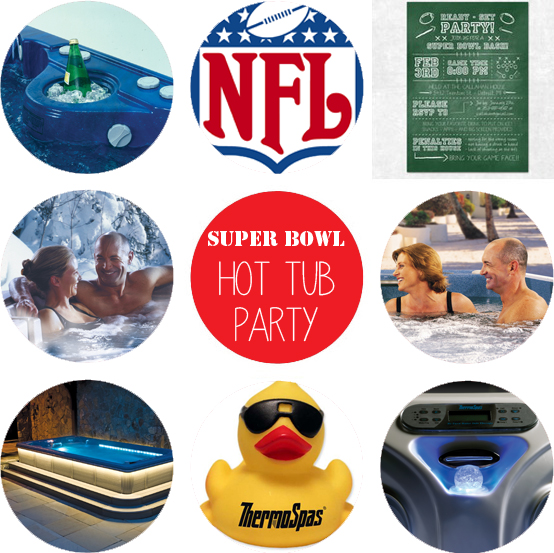 superbowl hot tub pinterest